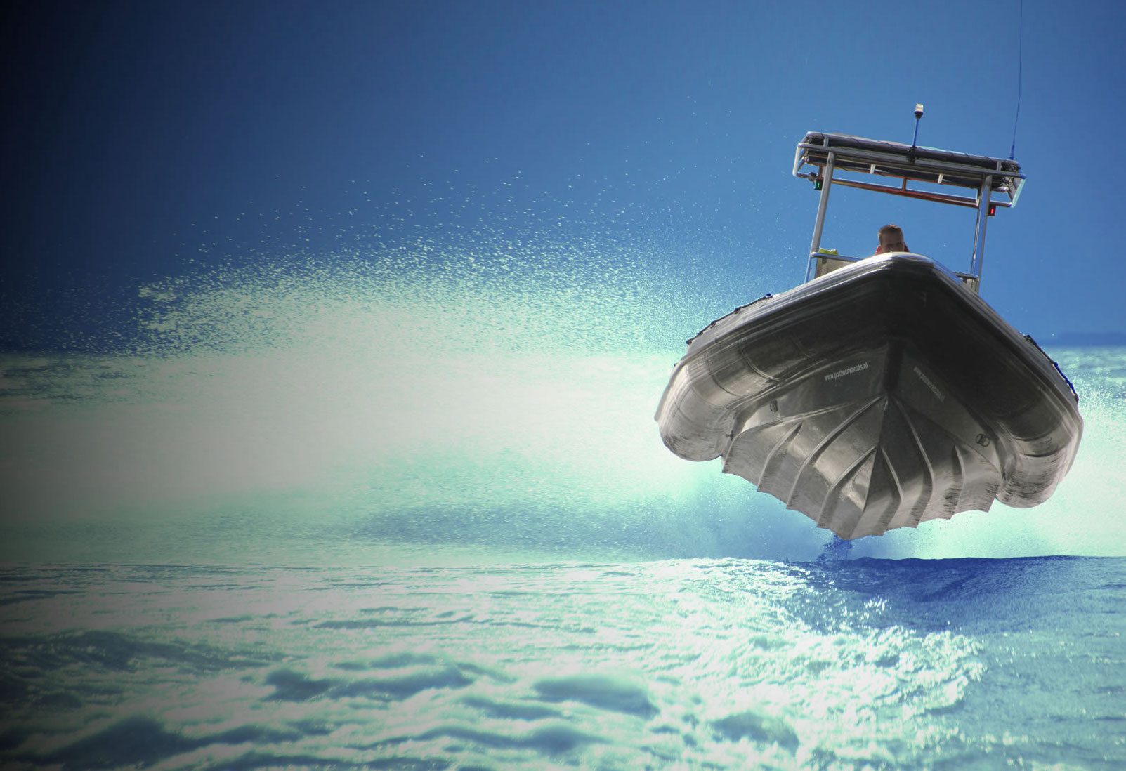 Tornado Boats professional RIB running offshore